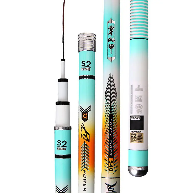19 Tune Big Five Sections Taiwan Fishing Rod 3.6-8.1 Meters Light Hard Carbon Fishing Rod Flying Fish Rod