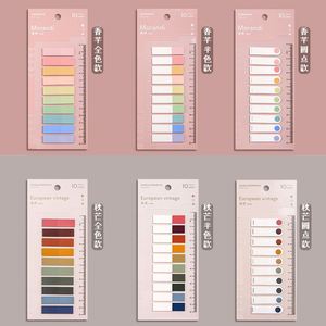 Carino colorato per ufficio scuola indice etichetta tazza memo pad Morandi blocco note appiccicoso per planner notebook forniture di cancelleria - Product Image 2