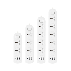<strong>Multi</strong> <strong>Socket</strong> EU Plug 3 Pin Type C <strong>with</strong> <strong>Switch</strong> - Product Image 1