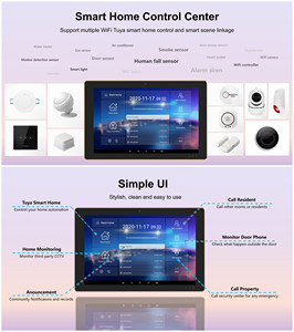 Sistema de intercomunicación de 2 vías, videoportero de 10 pulgadas, hogar inteligente, sistema operativo Android TUYA, sistema de intercomunicación de tableta inteligente para apartamento Villa - Product Image 6