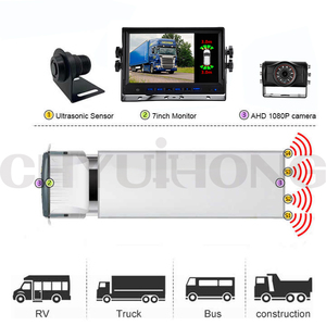 Ventas calientes Sistema de sensor de parque con radar de marcha atrás delantero y trasero Monitor de cámara de respaldo AHD Función impermeable - Product Image 3
