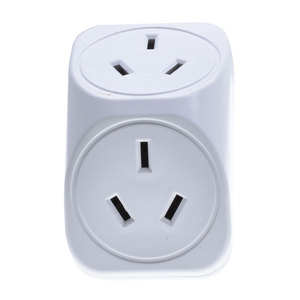 Espana conversión hembra una vuelta dos formas 10A250V hembra convertidor blanco 3 pines cambiar dos Puerto adaptador de enchufe para Australia - Product Image 2