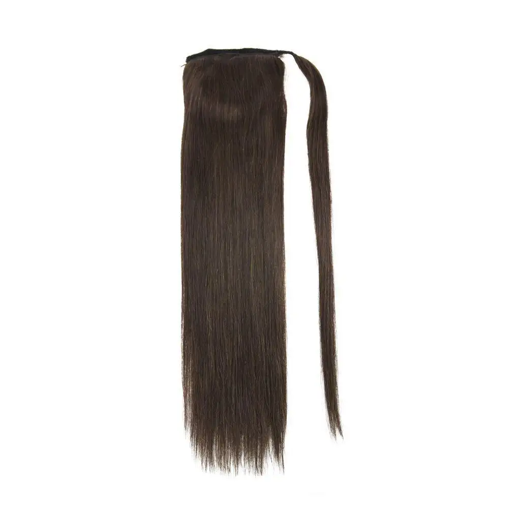 Voorraad Salon Qualitydouble Getrokken Vrigin Remy Human Een Stuk Paardenstaart Hair Extensions