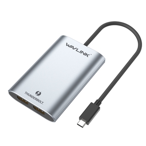 WAVLINK WL-UTA02H多屏幕扩展器转换器Thunderbolt 3至双适配器
