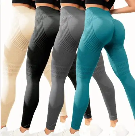 2024 New Sexy Line Hip Lift Sport gamaschen Hoch taillierte Stretch-Fitness für Frauen Laufen Yoga hosen