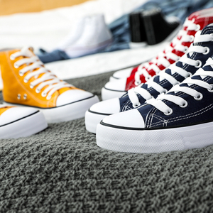 Xrh Nhà Máy Bán Buôn Cao Top Cổ Điển Tất Cả Các Trống Giản Dị Vải Sneaker Tùy Chỉnh Phụ Nữ Trắng Giày Vải Cho Nam Giới Phụ Nữ - Product Image 4