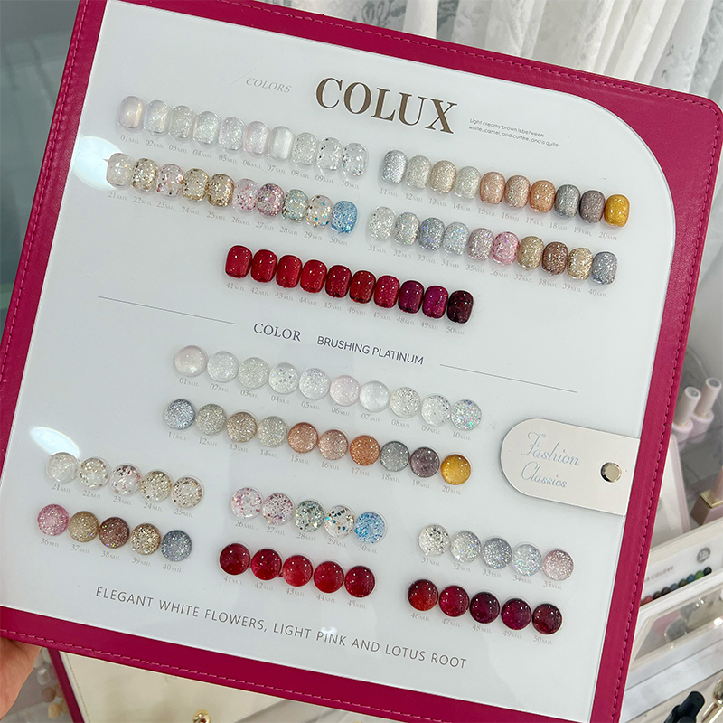 50 COULEURS adhésif pailleté E