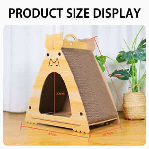 แผ่นกระดานลับเล็บแมวขนาดใหญ่แผ่นกระดานขูดขีดแมวออกแบบใหม่ - Product Image 5