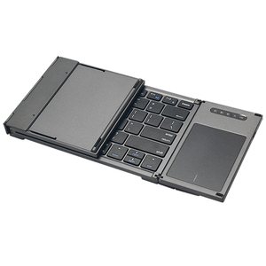 B066T Teclado BT portátil Mini empalme sin costuras Diseño plegable silencioso táctil grande para computadora de juegos Teléfono móvil USB - Product Image 1