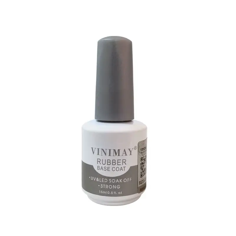 VINIMAY-base de goma profesional para esmalte de uñas, capa base de goma para uñas de larga duración