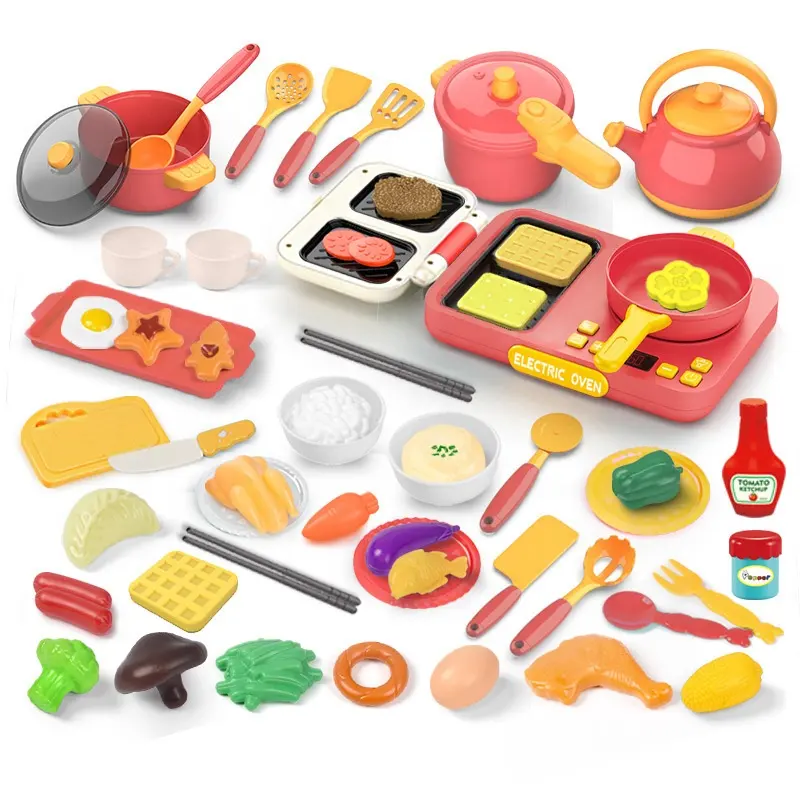 Nuova simulazione di utensili da cucina vero gioco di cucina finta di giocare a giocattoli da cucina per bambini