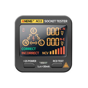 ANENG AC11 Digital Smart Socket Tester Voltage Test Socket Detector <strong>US</strong>/UK/EU/<strong>AU</strong> <strong>Plug</strong> Ground Zero Line Phase Check Rcd NCV test - Product Image 1