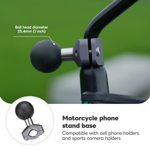 Đế gắn <span class=keywords><strong>camera</strong></span> Fanaue CC-06 1 inch, chống nước, gắn tay lái, gương chiếu hậu - Product Image 6