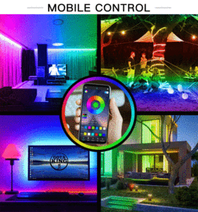 24-Key Luz LEDストリップ5m 10mフレキシブルRGB WiFiスマートストリップライト60 LED/メーターDC 12V入力5050 LEDワークライトストリップ - Product Image 6