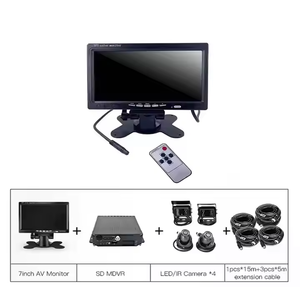 4 canales 1080P vehículo coche cámara grabadora de vídeo 4G móvil DVR GPS tarjeta SD Dual MDVR WIFI SISTEMA DE Control remoto móvil DVR Kit - Product Image 2