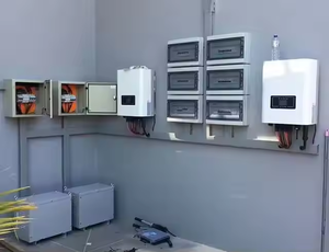 Inversor de cadena trifásico Deye de 25kW con 2 rastreadores MPP, voltaje de salida de protección IP65, salida máxima de CA 27,5 kVA