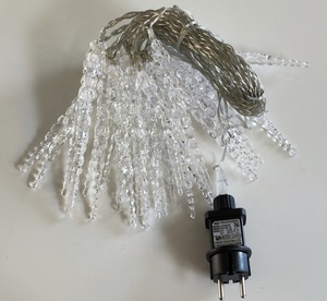 10M24L Low Voltage LED Ice Pick Light 8 <strong>Function</strong> Light <strong>String</strong> 16cm Stalactite Pendant Decorative Light <strong>String</strong> - Product Image 3