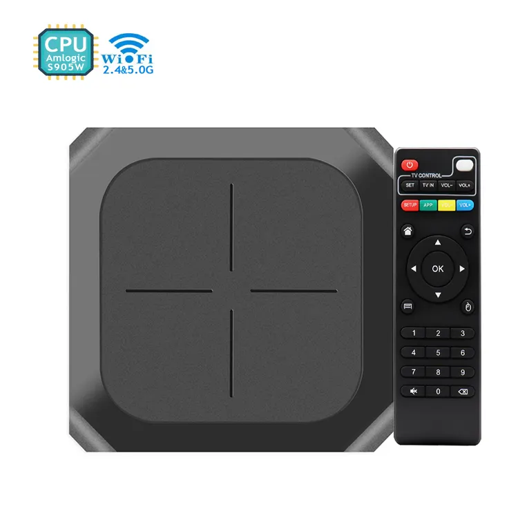 Receptor de TV inteligente, producto de buena calidad, servicio 4K, personalizado, doble banda, nuevo diseño, reproductor multimedia