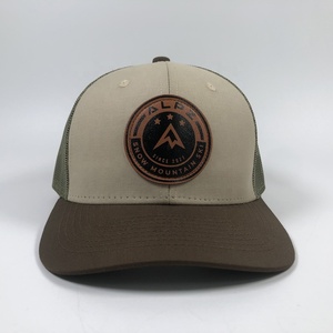 OEM Premium Fashion Hip Hop 3 Color Tones Cotton Unisex Snapback Cap for Men Custom Leather <strong>Patch</strong> Richarson 112 Trucker Hat - Product Image 2