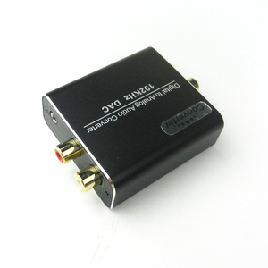Amplificador convertidor de Audio Digital a analógico, decodificador de señal Coaxial de fibra óptica a adaptador de Audio estéreo analógico, Audio R/L, 3,5mm
