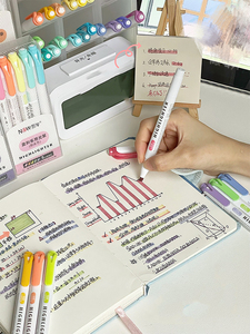 15pcs Double Ended <strong>Highlighters</strong>, Dual <strong>Tip</strong> Mild Color <strong>Highlighter</strong> Marker Pen for Coloring, Highlighting,Broad and Fine <strong>Tips</strong> - Product Image 5