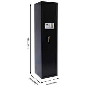 Cổ Điển Lưu Trữ 8 Súng Kim Loại Súng Tủ Bền Dài Súng An Toàn Hộp Với Điện Tử Kỹ Thuật Số Khóa - Product Image 3