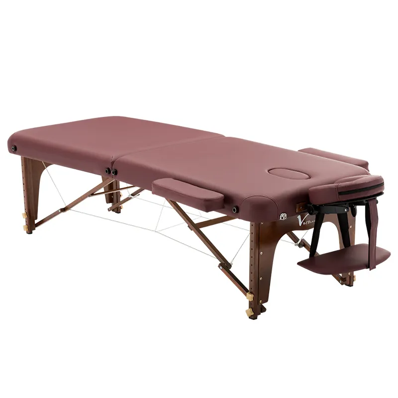 Mesa de masaje plegable multiposición, novedad, 2 secciones, venta al por mayor