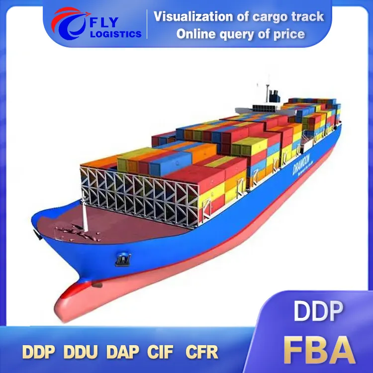 Sea Freight Forwarder From China To USA UK Australia United Kingdom Europe America DDP FBA Shipping