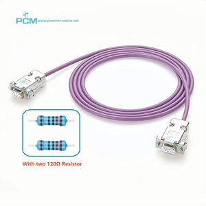 Câble de contrôleur de bus CAN D-Sub DB9 CAN-High CAN-Low avec 2x120 Ohm Terminator Resistor Automation Vehicle <span class=keywords><strong>Data</strong></span> Logger Testing - Product Image 1
