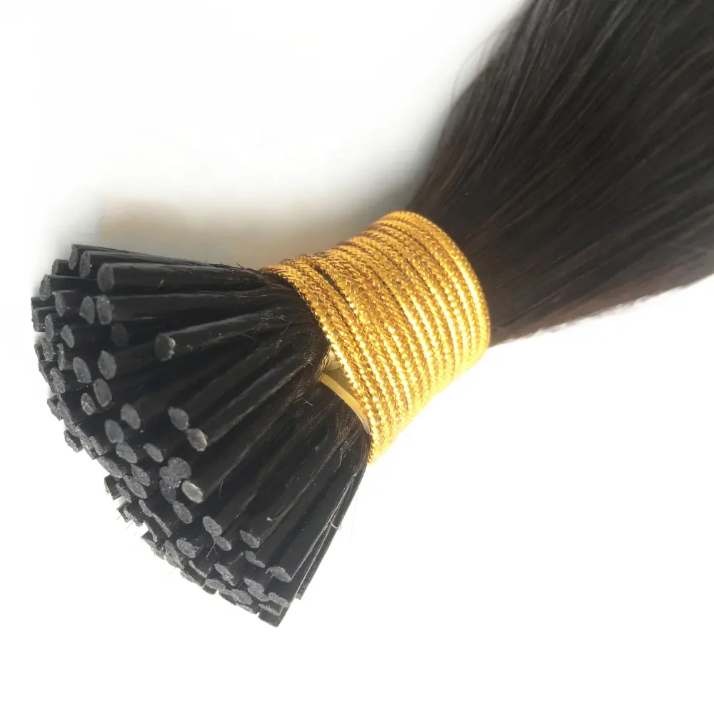 Nicehair Pre bonded I tip tesse dritte 100% estensione dei capelli umani Remy Keratin Stick I tip estensioni dei capelli brasiliani grezzi
