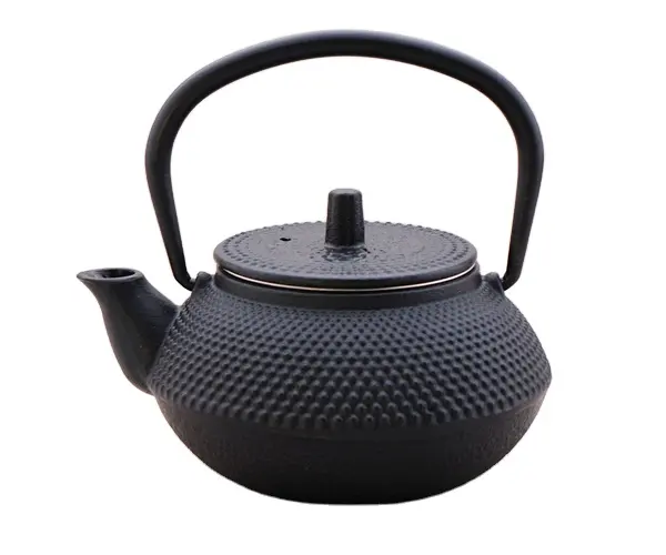 300ml Cast Iron Teapot with Stainless Steel Filter/HOBNAIL CAST IRON kettle Jug theiere fonte
