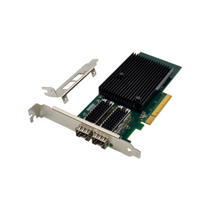 双SFP + 光纤英特尔X710 PCIe X8网卡10GbE融合网卡，用于服务器适配器人工智能服务器10gbps传输速率库存