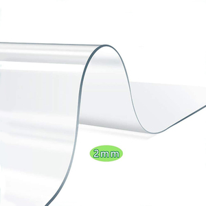 透明多用途厨房办公桌餐垫易清洁灵活地垫可擦拭塑料PP桌垫 - Product Image 1