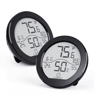 Factory Direct Sale Umschaltbares rundes eingebettetes elektronisches Temperatur-und Feuchtigkeit messgerät - Product Image 1