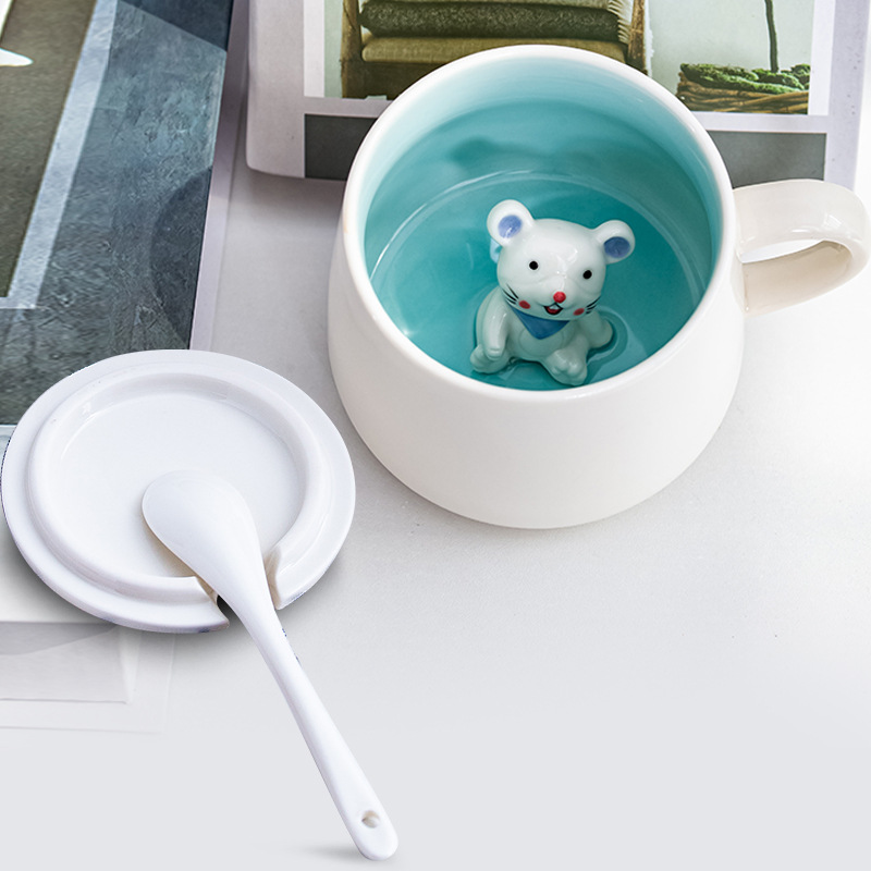 Petite souris (avec couvercle et cuillère)