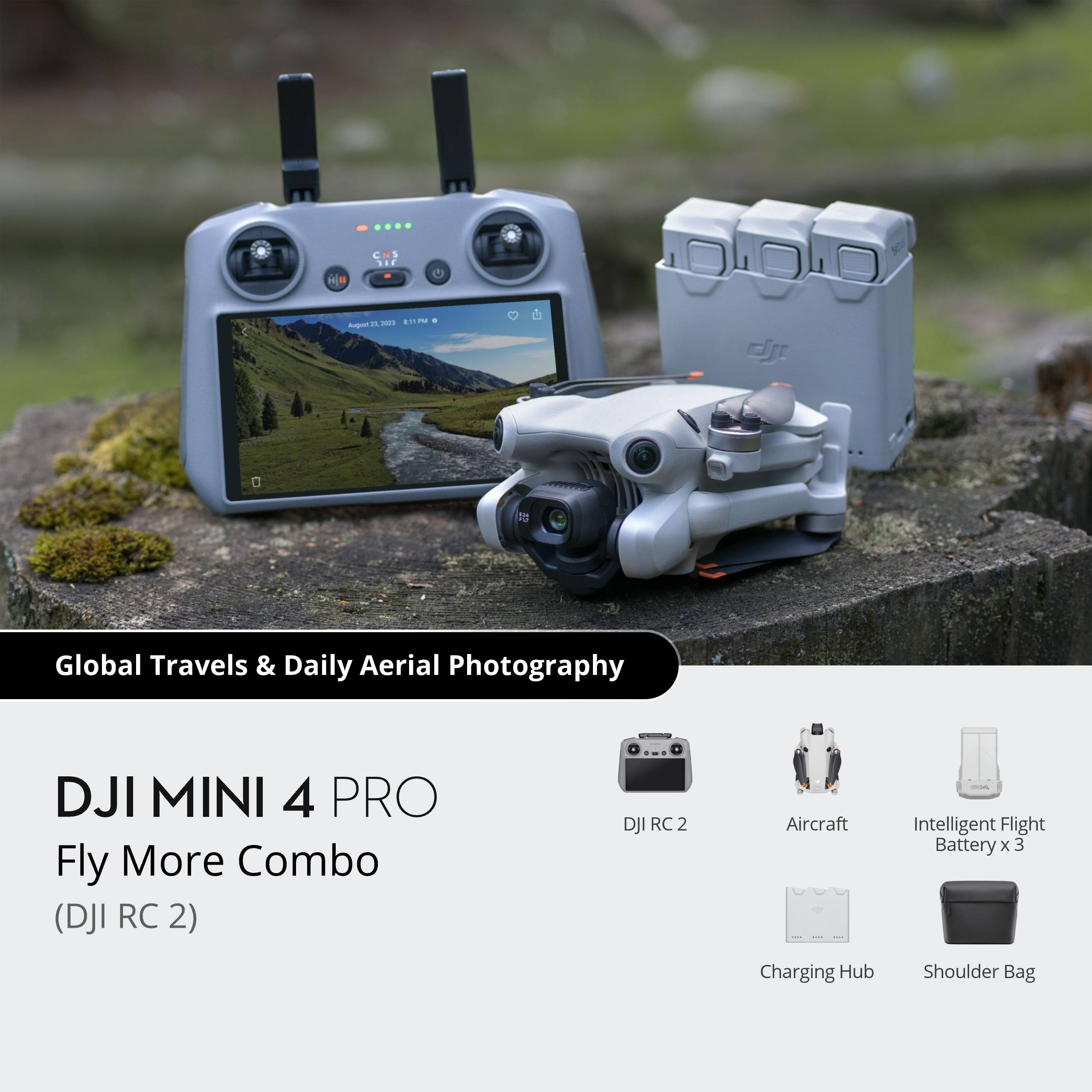 DJI Mini 4 Pro Fly Más Combo (DJI RC 2)
