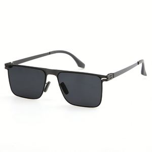 Erkekler için <span class=keywords><strong>2025</strong></span> yüksek kalite son HD Vintage Shades paslanmaz çelik sürüş açık yeni Trendy güneş gözlüğü kare güneş gözlüğü