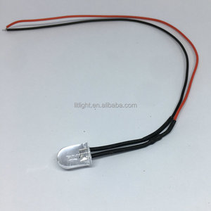 Prewired 5V-12V Light Emitting Diode White Red Green Blue yellow <strong>pink</strong> uv RGB Pre Wired Resistor 3mm 5mm <strong>10mm</strong> DIP <strong>LED</strong> with wire - Product Image 1