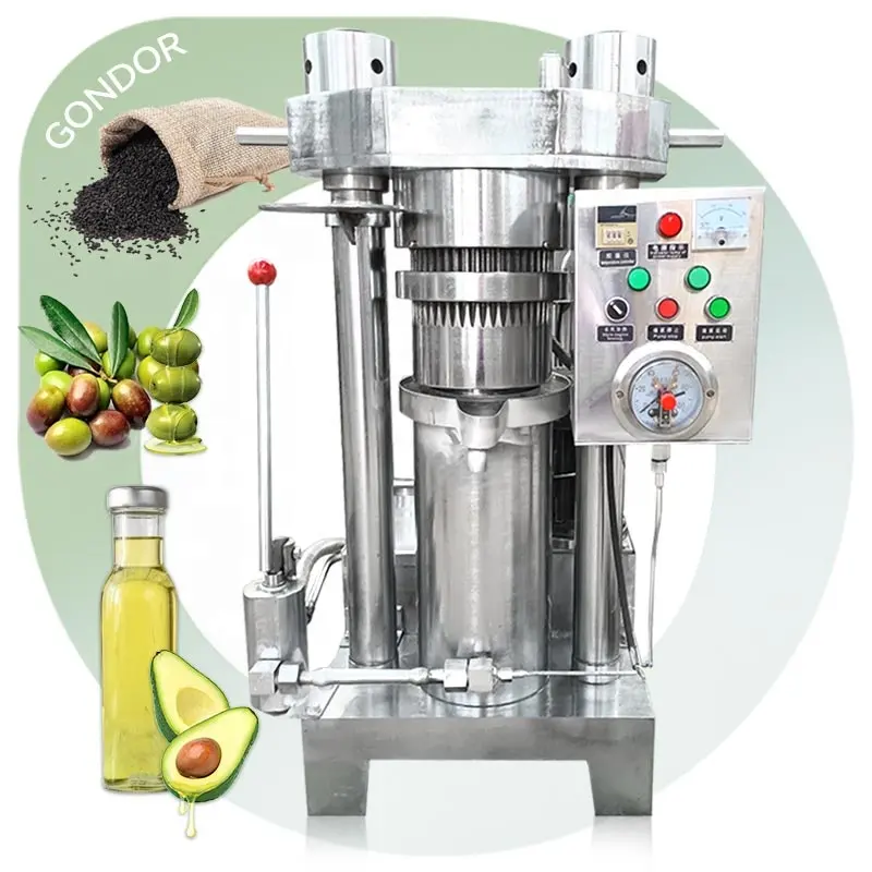 Sesam-Kakaobutterpresse gewerbliche hydraulische Presse Oliven-Avocadoöl-Kalt-Extraktionsmaschine aus Italien