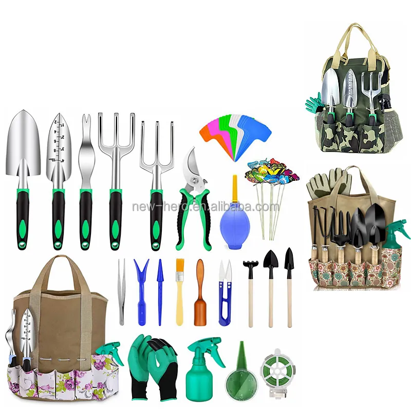Kit peralatan tanaman meja sukulen Mini terarium, Set peralatan taman dan kantor bunga Bonsai, penyimpanan Tote Bag, Set berkebun Mini