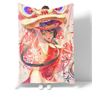 Bán buôn 100% Polyester jacquard dệt tùy chỉnh Anime nhân vật chăn đặc trưng chăn - Product Image 5