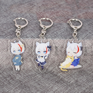 Custom Anime <strong>Print</strong> Glitter Epoxy Holographic Keychain Transparent Personalise Acrylic <strong>Key</strong> Chain Keychains Charms - Product Image 3