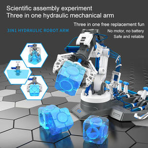 DIY Assembly 3 in 1 Cool <strong>Robot</strong> Hydraulic Manipulator <strong>Arm</strong> Toy <strong>Robot</strong> STEM Kit Engineering Scientific <strong>Robot</strong> Building Sets for Kids - Product Image 4