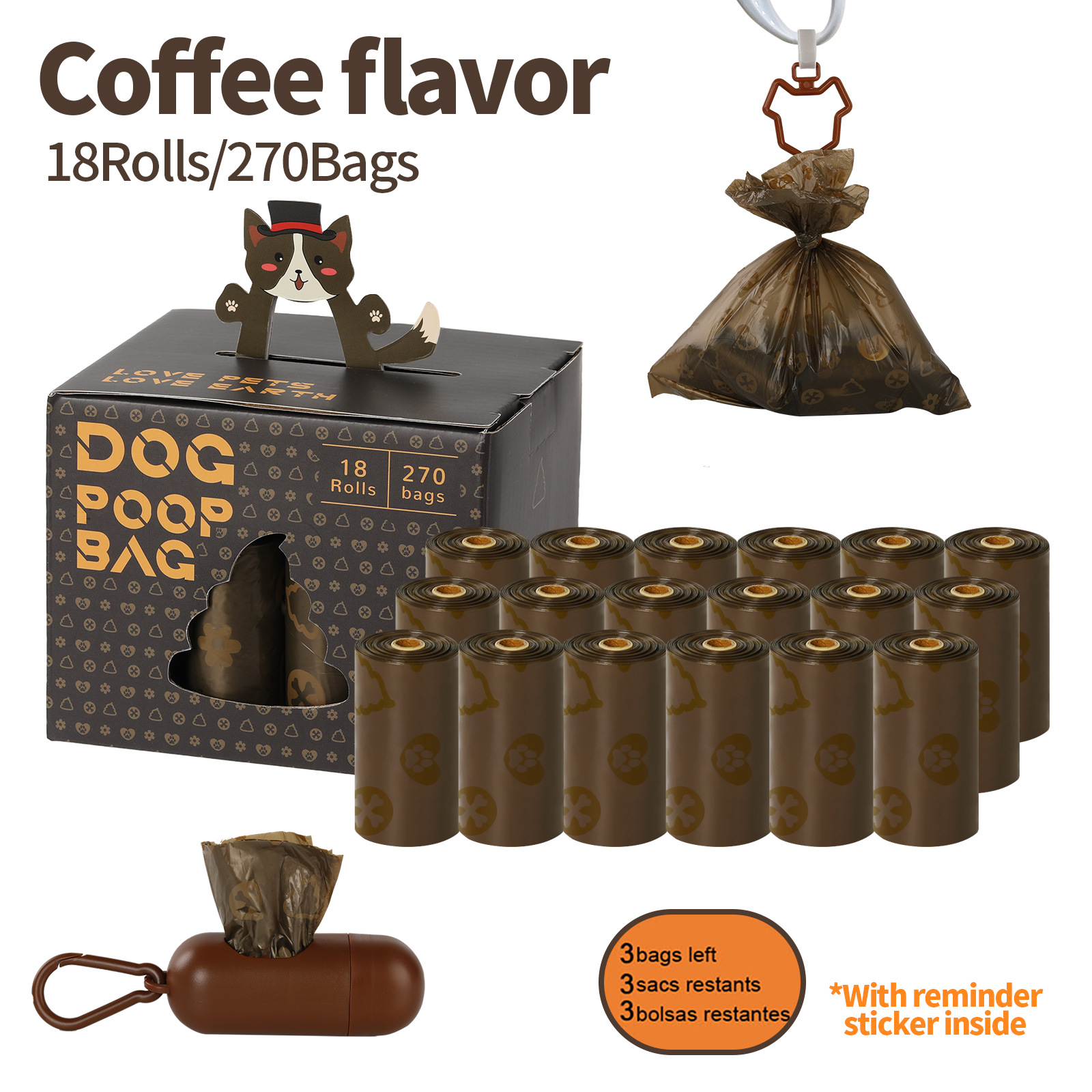 18-compartment dispenser clip box