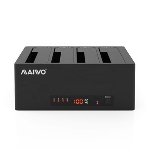 MAIWO Quad-bay Hdd Clone Docking Station ,support 2.5&quot;/3.5&quot; Sata Hard Disk Drive,4pcs SSD, Usb3.0 5Gbps,tool Free Design - Product Image 1