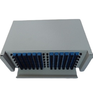 Marco de distribución de fibra óptica ODF 12 24 48 96 Core 144 puertos SC/APC Terminal Box Patch Panel - Product Image 3