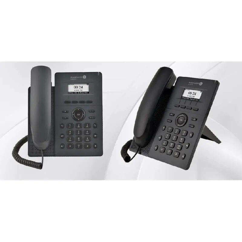 โต๊ะทำงานโทรศัพท์ IP Alca-โทรศัพท์ Enterprisem กระแสไฟฟ้า ALE PoE H2P โทรศัพท์ VoIP