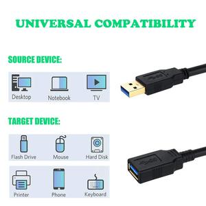 สายต่อ USB 3.0 USB ตัวผู้เป็นตัวเมียสายถ่ายโอนข้อมูล1Gbps - Product Image 3