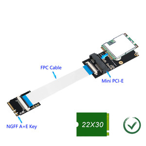 M.2 NGFF Key A/E/A+E to <strong>Mini</strong> <strong>PCI</strong>-E Adapter FPC Cable WiFi Wireless Adpater Supports <strong>Half</strong>-size Full-size <strong>Mini</strong> <strong>PCI</strong>-E Network Card - Product Image 3