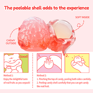 कुडे 3 डी कैंडी छीलने वाली मिठाई नरम कैंडी पेलेबल लसीबल गेमी कैंडी स्नैक्स - Product Image 4